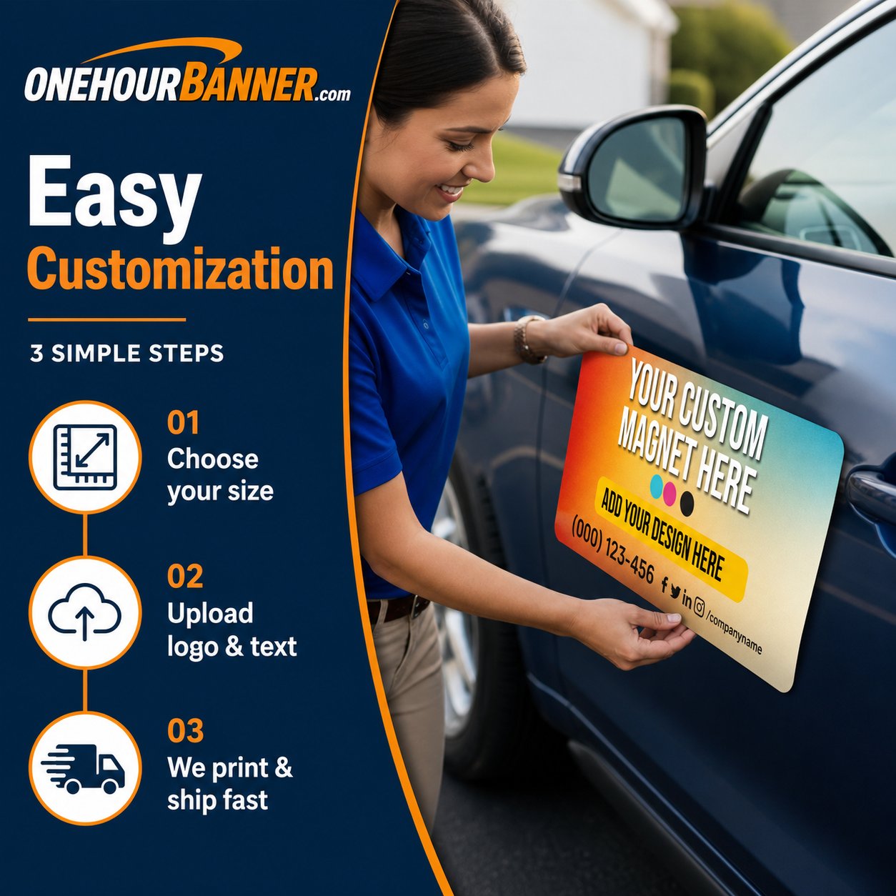 Vehicle Magnet Easy Customization