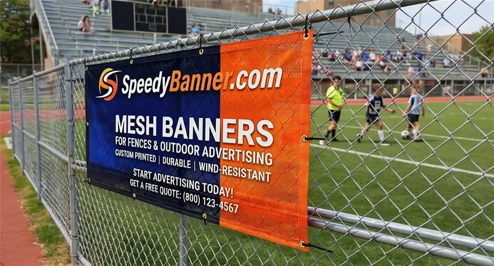 Mesh Banner at Sports Field